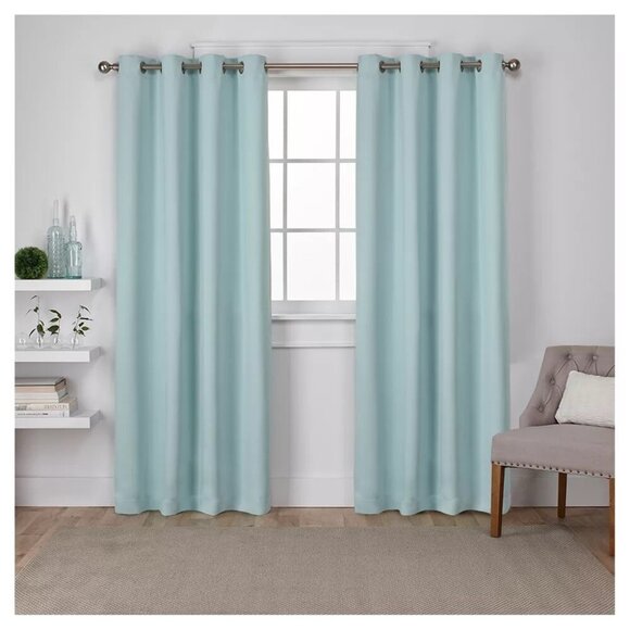 Exclusive Home Other - Exclusive Home Room Darkening Seafoam Light Teal 2 Curtain Panel Set 52" x 108"